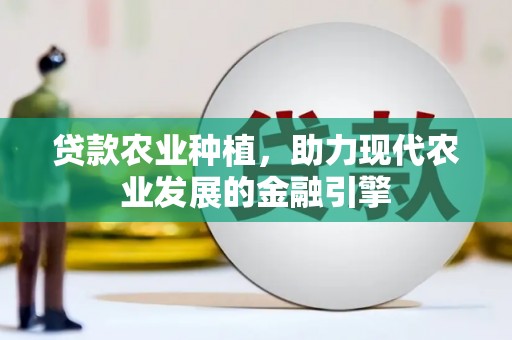 卓溪贷款农业种植，助力现代农业发展的金融引擎