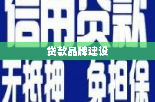 卓溪贷款品牌建设