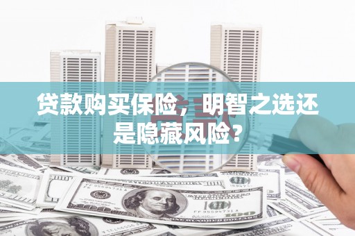 卓溪贷款购买保险，明智之选还是隐藏风险？