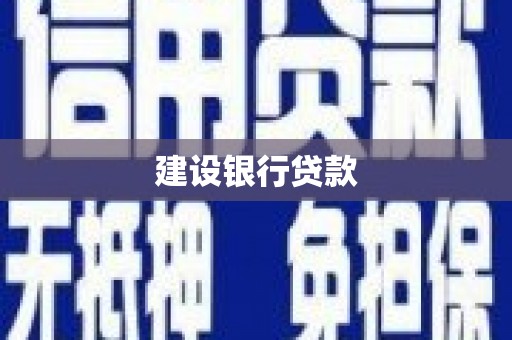 卓溪建设银行贷款