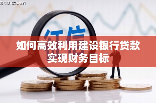 卓溪如何高效利用建设银行贷款实现财务目标