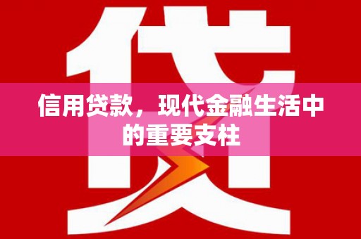 卓溪信用贷款，现代金融生活中的重要支柱