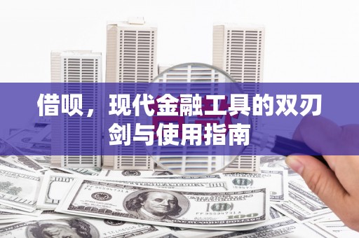 卓溪借呗，现代金融工具的双刃剑与使用指南