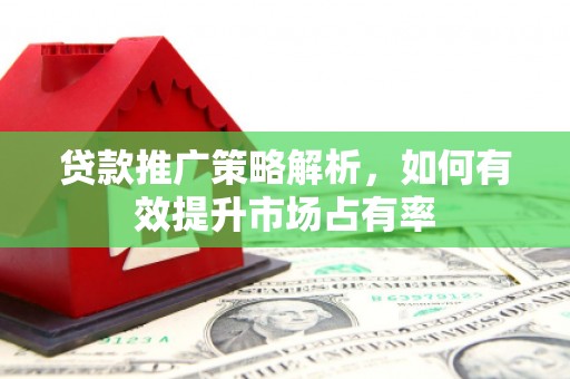 卓溪贷款推广策略解析，如何有效提升市场占有率
