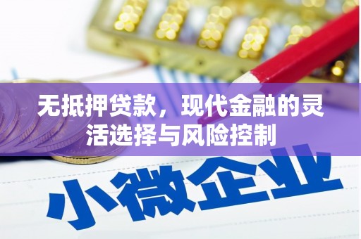 卓溪无抵押贷款，现代金融的灵活选择与风险控制