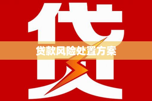 卓溪贷款风险处置方案