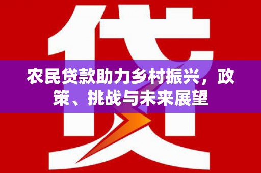 卓溪农民贷款助力乡村振兴，政策、挑战与未来展望