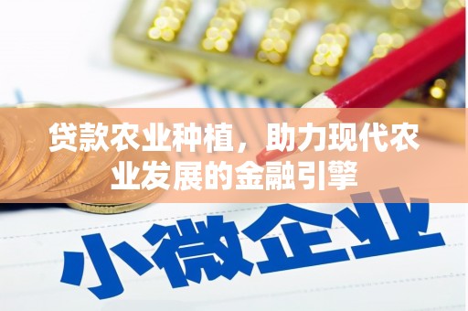 卓溪贷款农业种植，助力现代农业发展的金融引擎