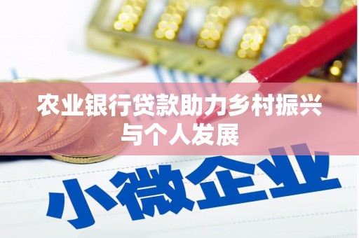 卓溪农业银行贷款助力乡村振兴与个人发展