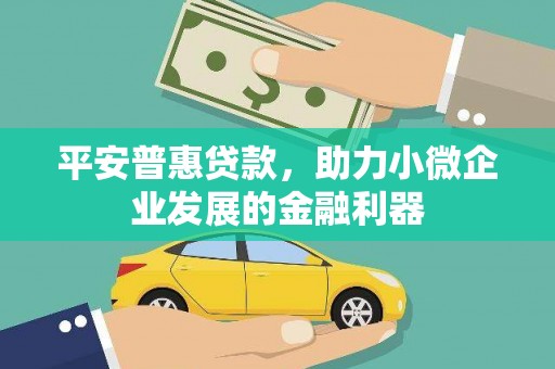 卓溪平安普惠贷款，助力小微企业发展的金融利器
