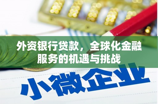 卓溪外资银行贷款，全球化金融服务的机遇与挑战