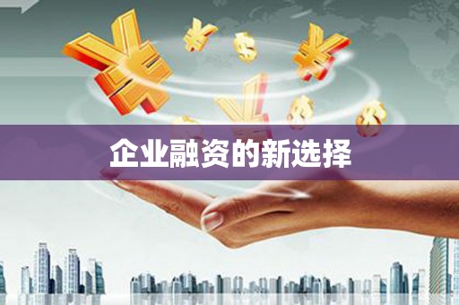 卓溪企业融资的新选择