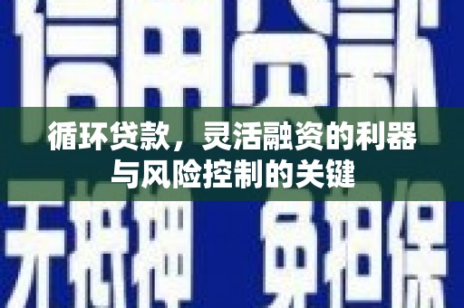 卓溪循环贷款，灵活融资的利器与风险控制的关键