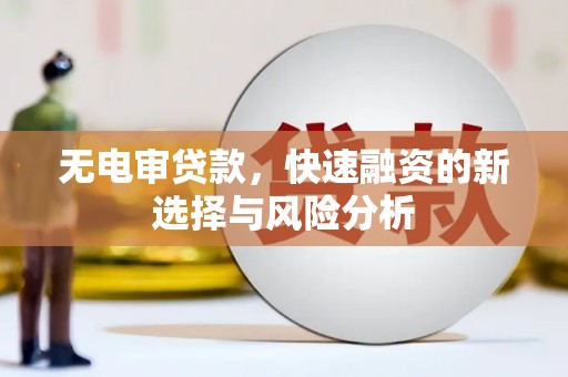 卓溪无电审贷款，快速融资的新选择与风险分析