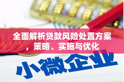 卓溪全面解析贷款风险处置方案，策略、实施与优化