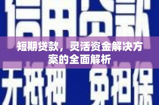 卓溪短期贷款，灵活资金解决方案的全面解析