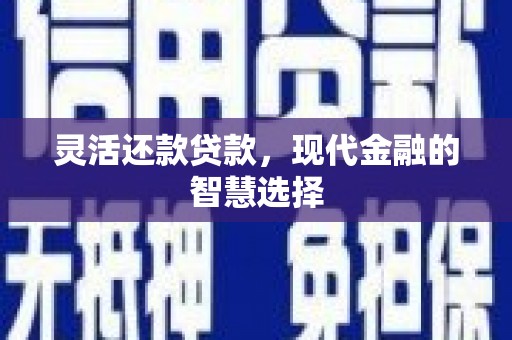 卓溪灵活还款贷款，现代金融的智慧选择