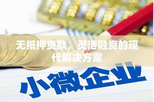 卓溪无抵押贷款，灵活融资的现代解决方案