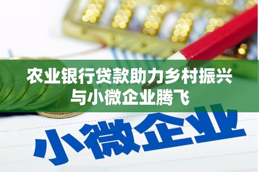 卓溪农业银行贷款助力乡村振兴与小微企业腾飞